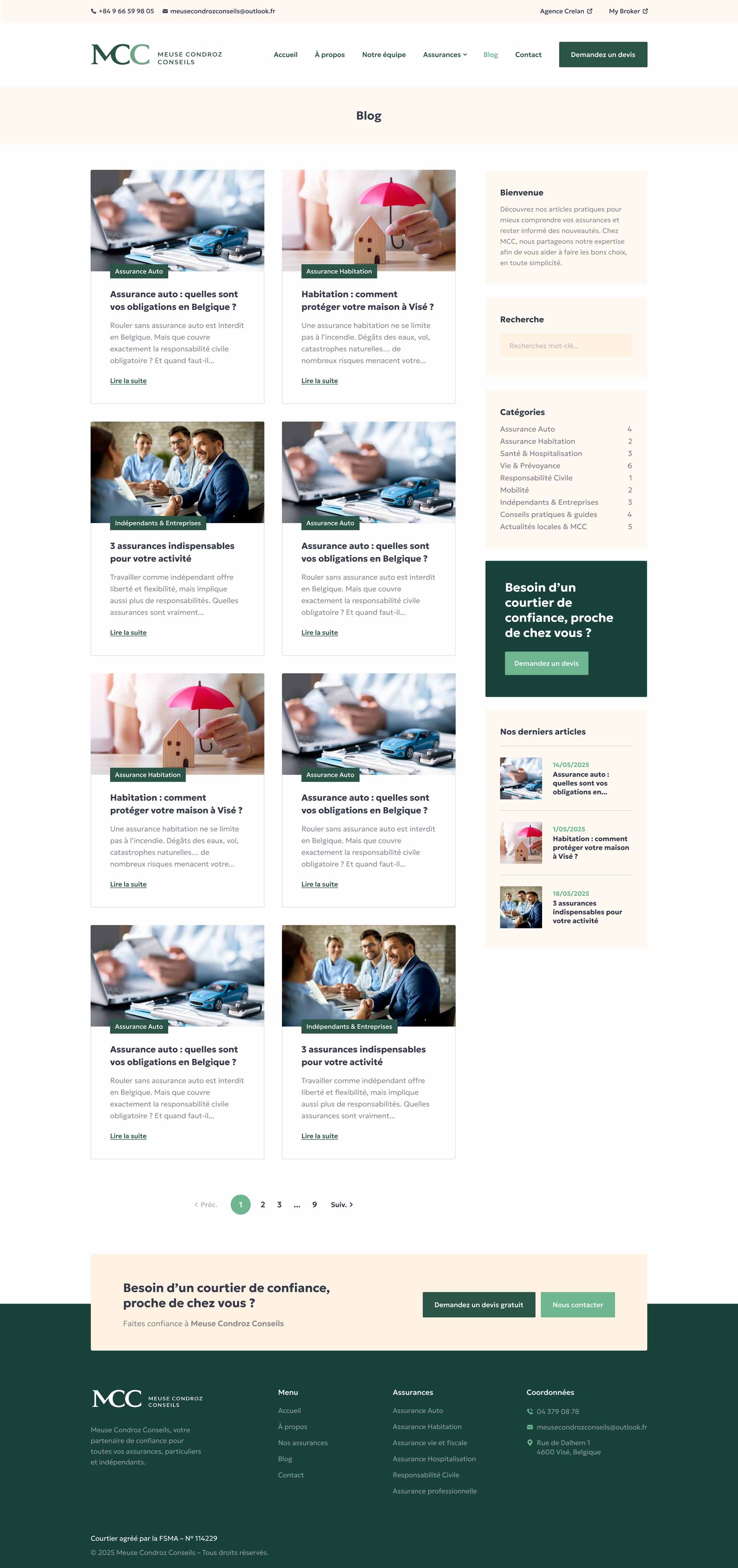 Blog du site MCC